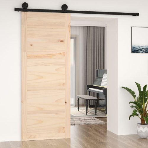 Barn Door 80×1.8×204.5 cm Solid Wood Pine