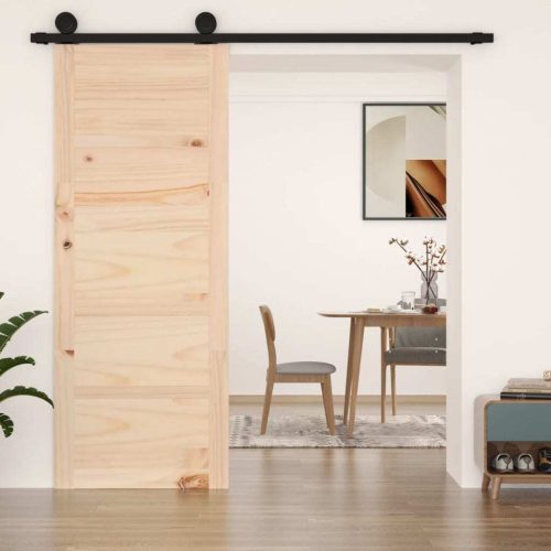 Barn Door 80×1.8×204.5 cm Solid Wood Pine