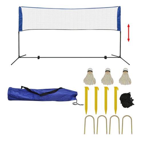 Badminton Net Set with Shuttlecocks 300×155 cm