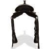 Western Saddle, Headstall&Breast Collar Real Leather 15″ Black