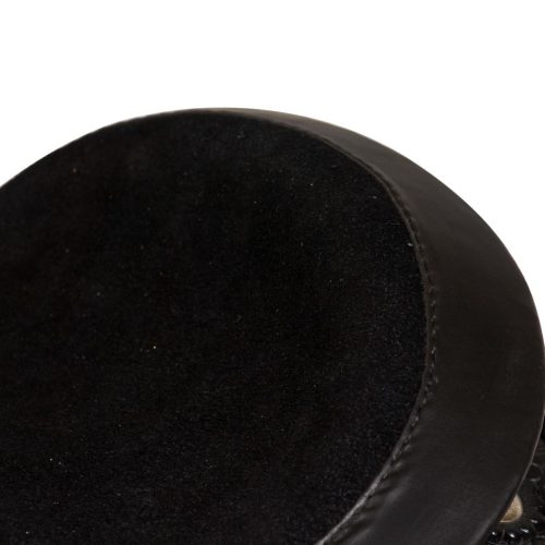 Western Saddle, Headstall&Breast Collar Real Leather 15″ Black