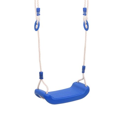 Swing Seats with Ropes 2 pcs Blue 38×16 cm Polyethene