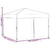 Folding Party Tent with Sidewalls Anthracite 3×3 m