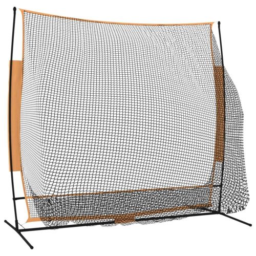 Golf Practice Net Black and Orange 215x107x216 cm Polyester