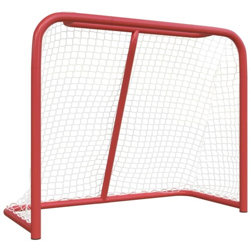 Hockey Goal Red and White 183x71x122 cm Polyester