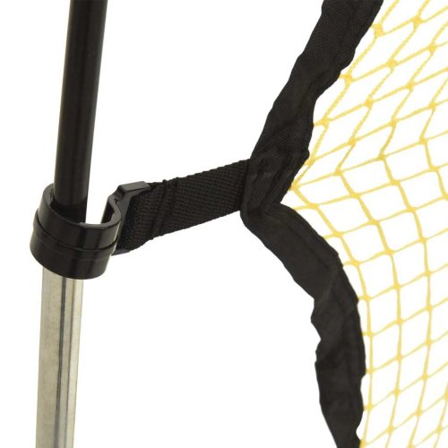 Football Rebounder Net Black and Yellow 183x85x120 cm Polyester