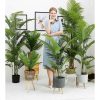 145cm Green Artificial Indoor Swallowtail Sunflower Tree Fake Plant Simulation Decorative
