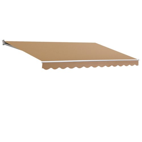 Retractable Folding Arm Awning Outdoor Awning Canopy 4Mx3M Beige