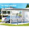 Outdoor Blind Roll Down Awning Canopy Shade Retractable Window 1.2X2.4M