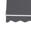 Retractable Fixed Pivot Arm Window Awning Outdoor Blinds 2.1X2.1M Grey