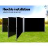 Side Awning Outdoor Blinds Sun Shade Retractable Screen 2X6M BK