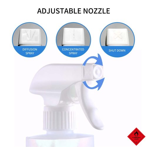 500ml Standard Grade Disinfectant Anti-Bacterial Alcohol Spray Bottle