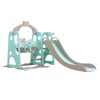 Kids Slide Swing Basketball Ring Activity Center Toddlers Play Set Blue