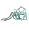 Kids Slide Swing Basketball Ring Activity Center Toddlers Play Set Blue