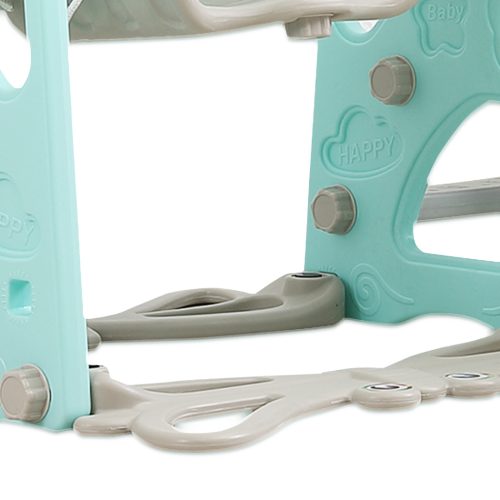 Kids Slide Swing Basketball Ring Activity Center Toddlers Play Set Blue