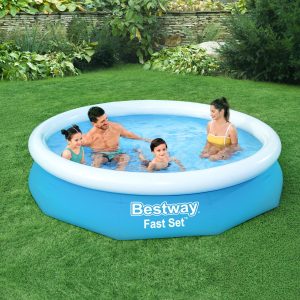 Swimming Pool 305x66cm Above Ground Round Inflatable Pools w/ Filter Pump 3200L