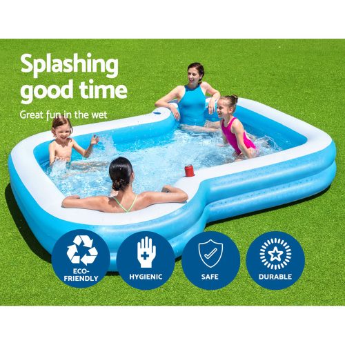 Bestway Swimming Pool Kids Above Ground Inflatable Rectangular Family 3M Pools