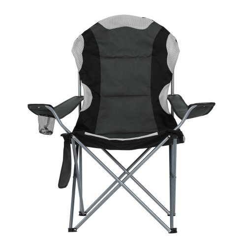 2X Folding Camping Chairs Arm Chair Portable Outdoor Beach Fishing BBQ