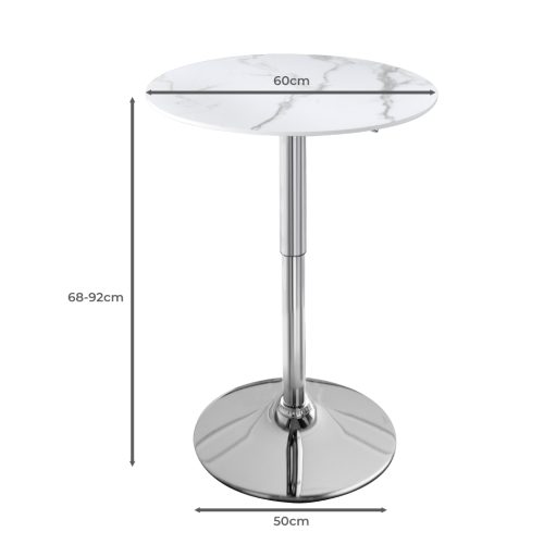 Bar Table Swivel Counter Dining Table Furniture Cafe Outdoor Round Edge