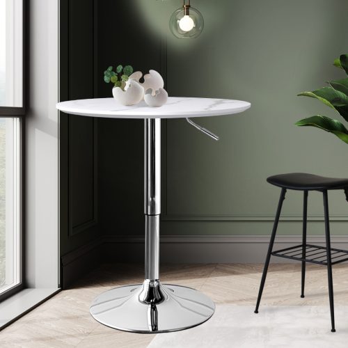 Bar Table Swivel Counter Dining Table Furniture Cafe Outdoor Round Edge.