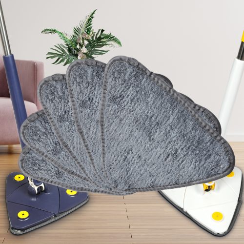 5x Spin Cleaning Mop Pad Cleaner Head 360° Rotatable