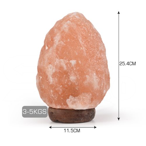 3-5 kg Himalayan Salt Lamp Rock Crystal Natural Light Dimmer Switch Cord Globes