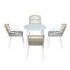 Gardeon 5pc Outdoor Dining Set Furniture Table and Chair Lounge Setting 4 Seater