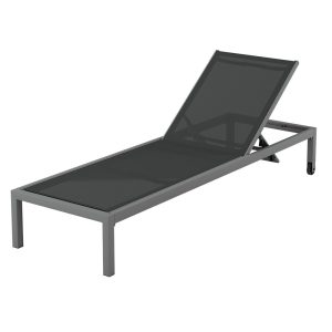 Sun Lounge Outdoor Lounger Aluminium Folding Beach Chair Wheels Patio