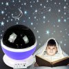 Star Moon Sky Starry Night Projector Light Lamp For Kids Baby Bedroom Purple