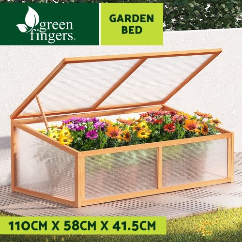 Garden Bed 110x58x42cm Wooden Planter Box Raised Container Growing