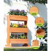 Garden Bed Elevated 69x39x106cm Wooden Planter Box Container Herb