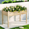 Garden Bed Elevated 120x60x80cm Wooden Planter Box Raised Container