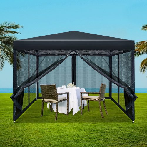 Gazebo Pop Up Marquee Wedding Side Mesh Wall Outdoor Gazebos