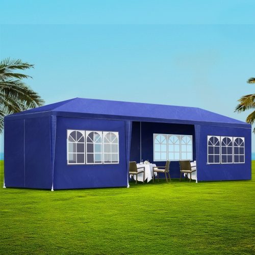 Gazebo 3×9 Outdoor Marquee Gazebos Wedding Party Camping Tent 8 Wall Panels