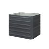 Garden Bed Planter Raised Coated Steel Veggie Beds 100x100x77cm Square x2