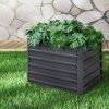 Garden Bed Planter Raised Coated Steel Veggie Beds 100x100x77cm Square x2