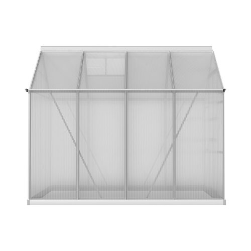Aluminium Greenhouse Green House Polycarbonate Garden Shed 2.4×2.5M