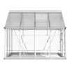 Greenhouse 2.48×1.89x2M Aluminium Polycarbonate Green House Garden Shed