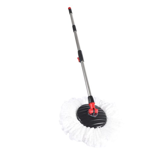 360° Spin Mop Bucket Set Spinning Stainless Steel Rotating Wet Dry Black