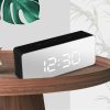 Digital Clock LED Display Desk Table Temperature Alarm Time Modern Home Decor