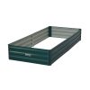 Wallaroo Garden Bed 80 x 60 x 30cm Galvanized Steel – Black