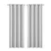 2x Blockout Curtains Panels 3 Layers Eyelet Room Darkening 180x230cm Charcoal