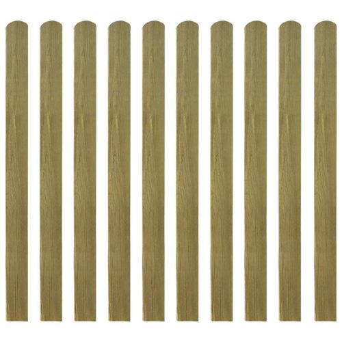 30 pcs Impregnated Fence Slats Wood 140 cm