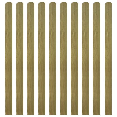 Impregnated Fence Slats 10 pcs Wood 80 cm