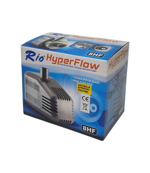 Submersible Water Pump 2500L/HR – Rio Hyperflow 10HF Professional Grade Pump for Hydroponic Systems