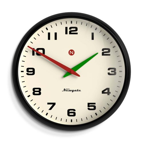 Newgate Superstore Wall Clock Alpha Dial Chrome