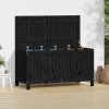 Garden Storage Box Grey 76×42.5×54 cm Solid Wood Pine