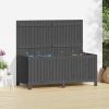Garden Storage Box Grey 76×42.5×54 cm Solid Wood Pine