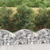 Arched Gabion Basket 100x30x40/60 cm Galvanised Iron