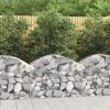 Arched Gabion Basket 100x30x40/60 cm Galvanised Iron